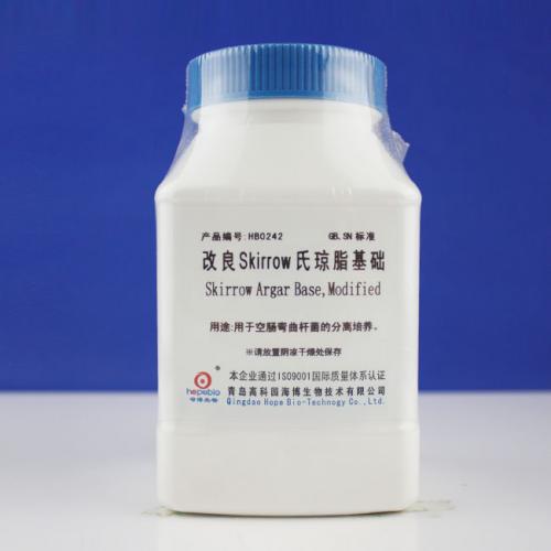 改良Skirrow氏琼脂基础   250g